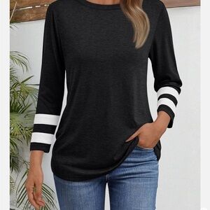 Black and White Women's Top